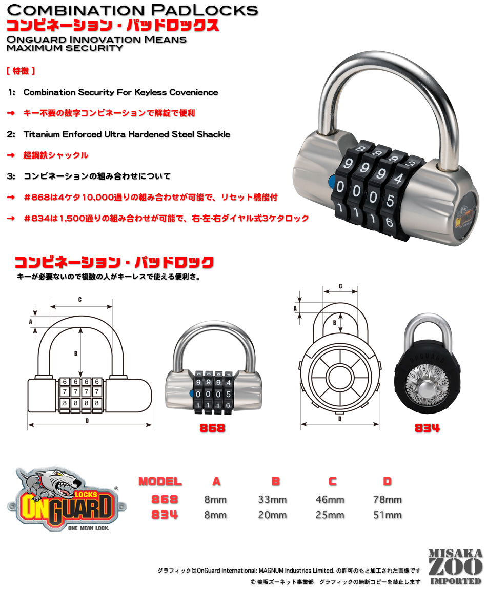 OnGuard�@���f��868�@�R���r�l�[�V�����E�p�b�h���b�N�@�_�C�������b�싞��